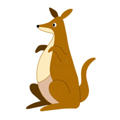Handdrawn Animal Illustration - Kangaroo