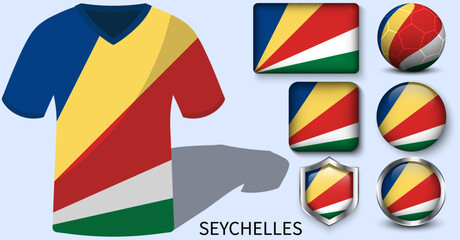 Seychelles Flag Collection, Football jerseys of Seychelles