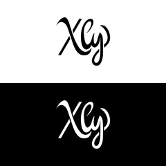 letter X L Y creative logo design - obrazy, fototapety, plakaty