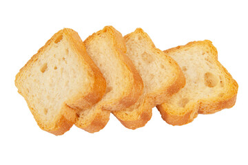 Dehydrated small toast crostini crackers for breakfast or desserts