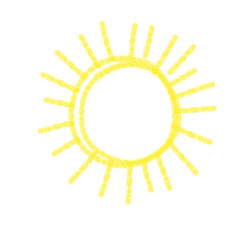 Sun Drawn with Crayons