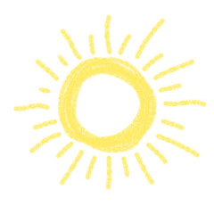 Sun Drawn with Crayons