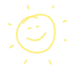 Sun Drawn with Crayons