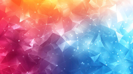 a colorful background with triangles