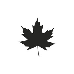 Fototapeta premium maple leaf silhouette vector
