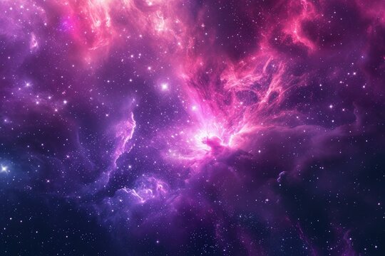 Amazing celestial canvas with vibrant hues