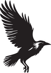 Obraz premium Raven Silhouettes EPS Raven Vector Raven Clipart 
