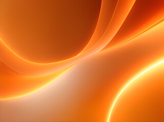 Minimal geometric background. yellow orange elements with fluid gradient. Modern curve. Liquid wave background with light orange color background. Fluid wavy shapes. Design graphic abstract smooth.