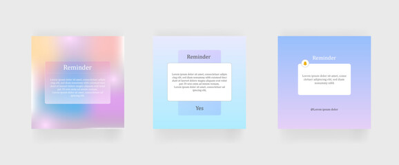 Reminder post. Modern. Clean. Green. Minimal.