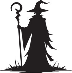 Wizard Icon Silhouettes Collection EPS Wizard Vector Wizard Clipart