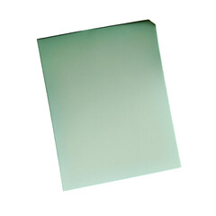 Green sticky note on PNG. Green post it note for mockup use with blank space PNG. Green paper with texture for office use