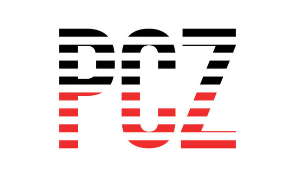 PCZ three initial letter iconic line negative space minimal logo design vector template. monogram, abstract, wordmark, business, typography, minimalist, brand, company, flat, modern, unique, simple