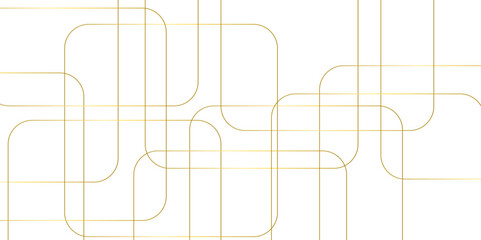 Abstract seamless random geometric golden square lines pattern on a transparent background design. abstract background with luxury gold geometric random chaotic lines. squares and triangle line.