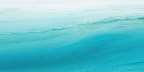 Naklejka premium Abstract art teal soft blue sea water ocean wavy background. Water ocean wave white and soft blue aqua, teal texture.