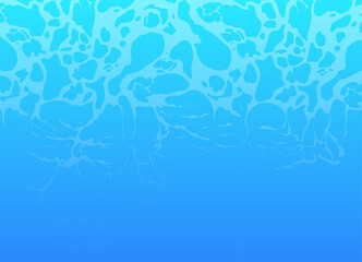 海をイメージした抽象的な背景素材。爽やかな青いベクターイラスト。