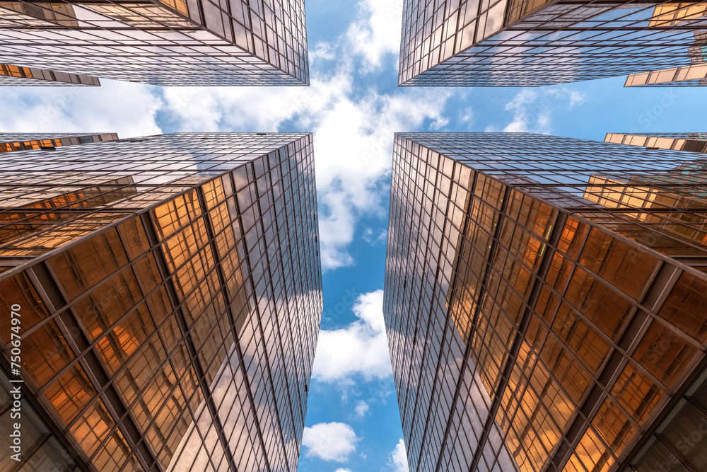 Aufkleber exterior of modern architecture. building abstract background