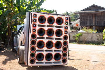 speakers and subwoofers, amplifiers and receivers for pumped cars in Thailand 