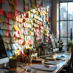 Dynamic Collaboration: An Interactive Workspace with Post-it Notes and Bright Daylight