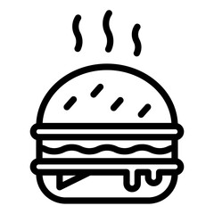 Burger icon in outline style