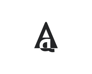 creative letter AA logo design vector