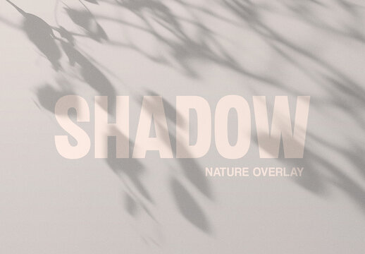 Botanical Shadow Overlay Texture