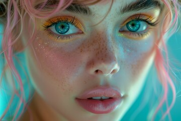 Close-Up Portrait of a Refined Lady