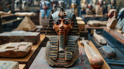 AI curating virtual museums with artifacts from across Egypt - obrazy, fototapety, plakaty
