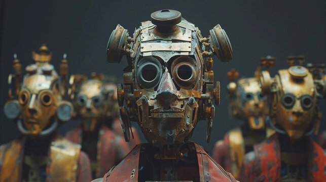 Ancient deities reimagined as robots in a virtual reality exhibit