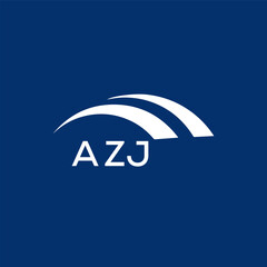 AZJ  logo design template vector. AZJ Business abstract connection vector logo. AZJ icon circle logotype.
