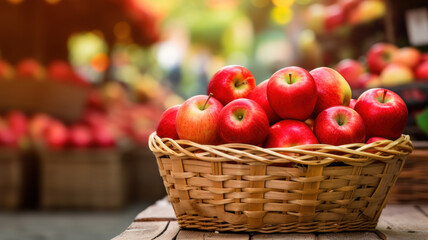 apple in basket