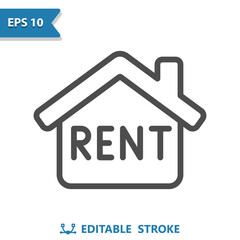 House Icon. Rent, For Rent, Home, Building, Real Estate