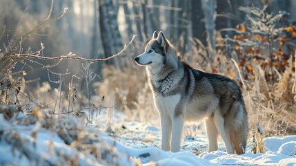 Obraz premium An Alaskan Malamute