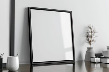 Horizontal Frame Empty Blank Portrait, Frame blank mock up