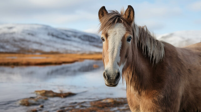 Horses that live in cold regions And have a strong and perfect body.