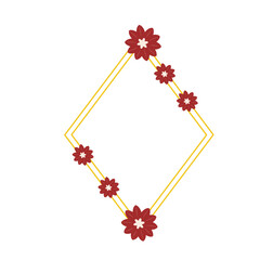 floral frame decoratoon