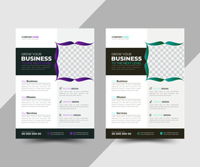 Corporate business flyer template design, Business Flyer, marketing, business proposal, promotion, advertise, publication,  vector design, abstract business flyer