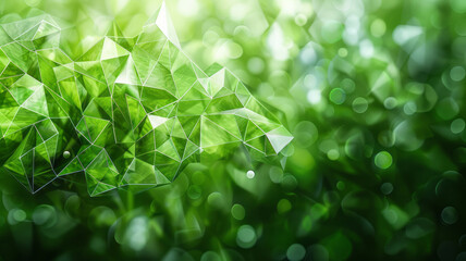 Fototapeta na wymiar green abstract green light abstract ,background polygon elegant background and frame background,generative ai