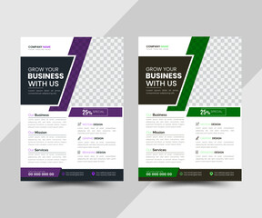 Corporate business flyer template design, Business Flyer, marketing, business proposal, promotion, advertise, publication,  vector design, abstract business flyer