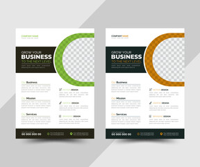 Corporate business flyer template design, Business Flyer, marketing, business proposal, promotion, advertise, publication,  vector design, abstract business flyer