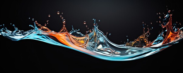 drop of water splash