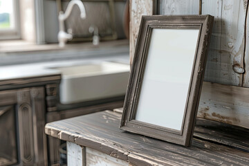 Empty Horizontal Frame Mockup, Frame blank mock up