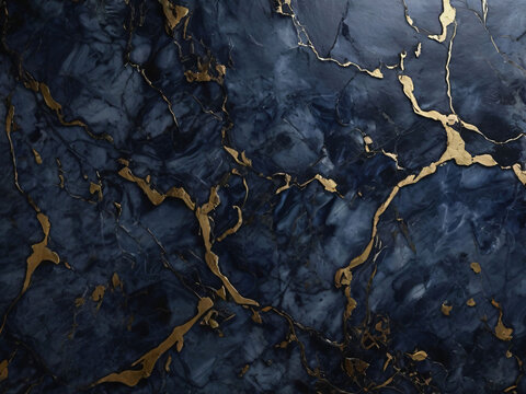 beautiful abstract grunge decorative dark navy blue stone wall texture. rough dark liquid blue marble background. © Naheed