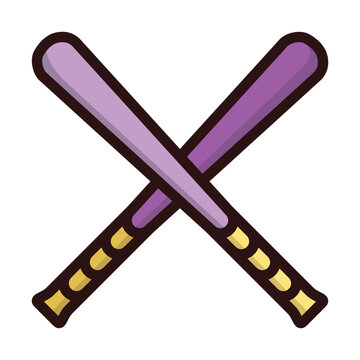 Baseball stick icon