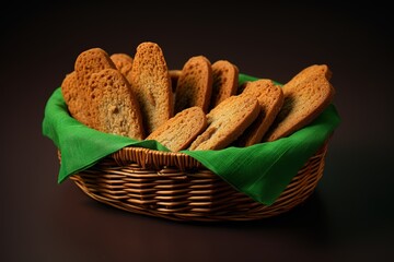 fried cookies in basket