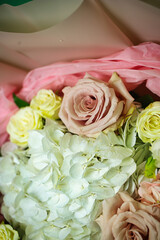Pink and White Flower Bouquet in Box