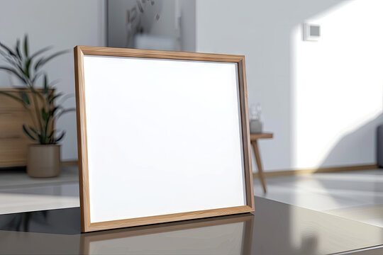 Empty Horizontal Frame Mockup Display, Frame blank mock up