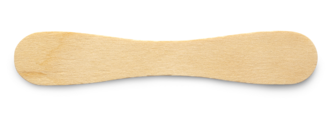 Wooden ice cream stick