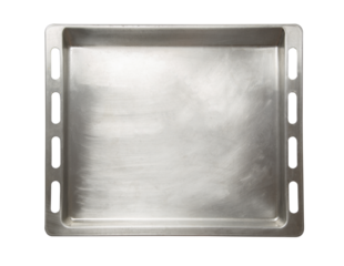 Empty metal oven tray