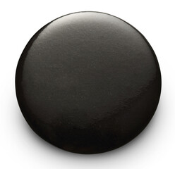 Blank black round badge - 750696330