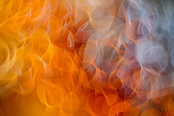 Abstract Bokeh Background in Warm Hues - obrazy, fototapety, plakaty
